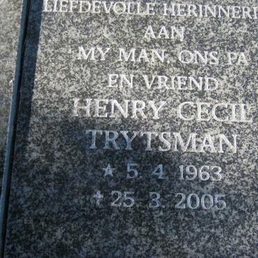 TRYTSMAN Henry Cecil 1963-2005