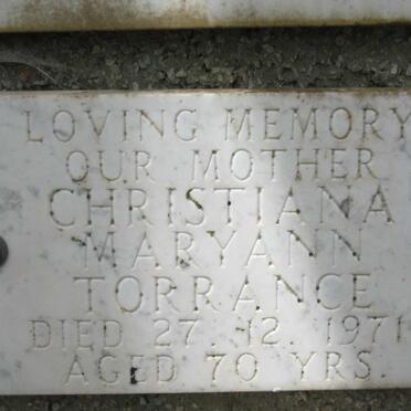 TORRANCE Christiana Maryann -1971