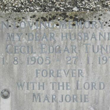 TUNE Cecil Edgar 1905-1971