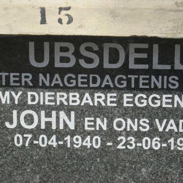 UBSDELL John 1940-1994