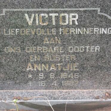 VICTOR Annatjie 1946-1982
