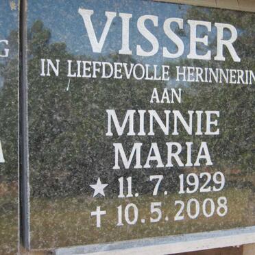 VISSER Minnie Maria 1929-2008