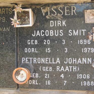 VISSER Dirk Jacobus Smit 1896-1979 &amp; Petronella Johanna RAATH 1906-1988