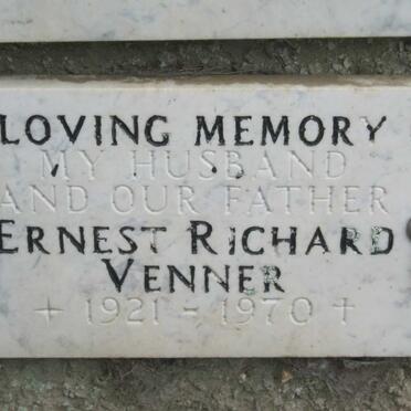 VENNER Ernest Richard 1921-1970