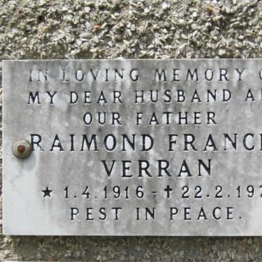 VERRAN Raimond Francis 1916-1974