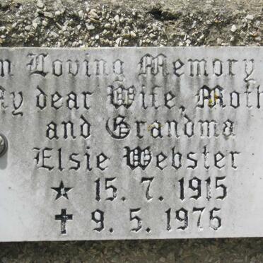 WEBSTER Elsie 1915-1975