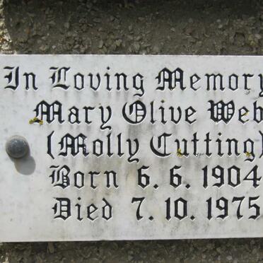 WEBB Mary Olive 1904-1975