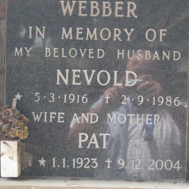 WEBBER Nevold 1916-1986 &amp; Pat 1923-2004