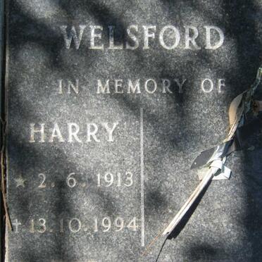 WELSFORD Harry 1913-1994