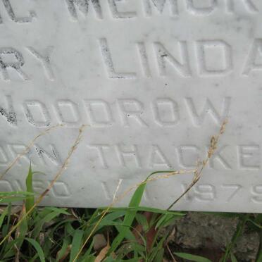 WOODROW Mary Linda nee THACKER -1979 