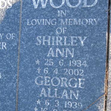 WOOD George Allan 1939-2003 &amp; Shirley Ann 1934-2002