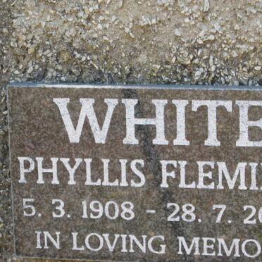 WHITE Phyllis Fleming 1908-2000
