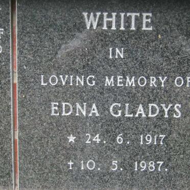 WHITE Edna Gladys 1917-1987