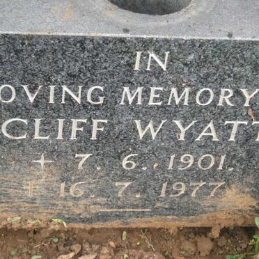 WYATT Cliff 1901-1977