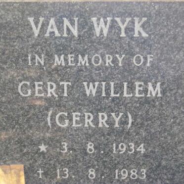 WYK Gert Willem, van 1934-1983