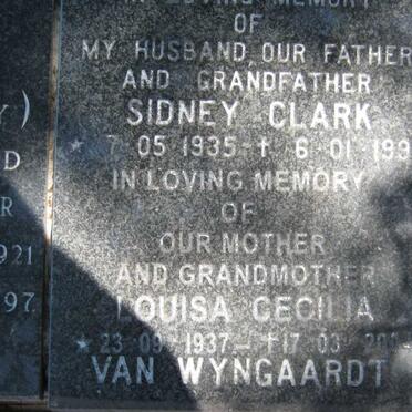 WYNGAARDT Sidney Clark, van 1935-1995 &amp; Louisa Cecilia 1937-200?
