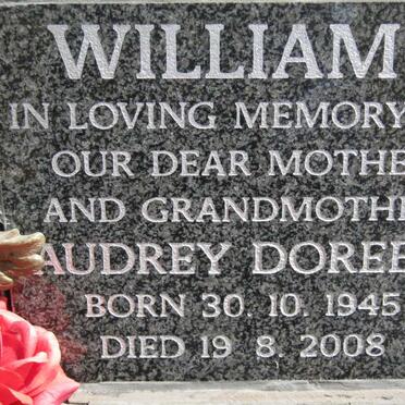 WILLIAMS Audrey Doreen 1945-2008