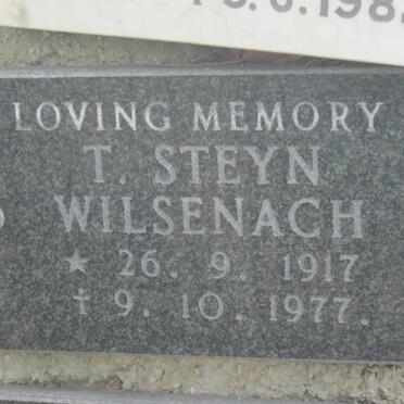 WILSENACH T. Steyn 1917-1977