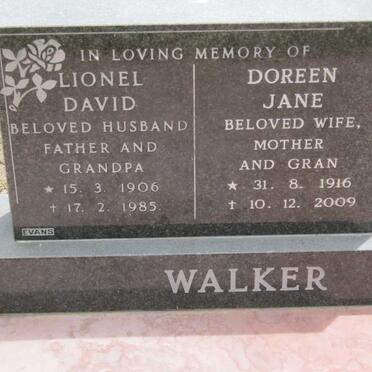 WALKER Lionel David 1906-1985 &amp; Doreen Jane 1916-2009