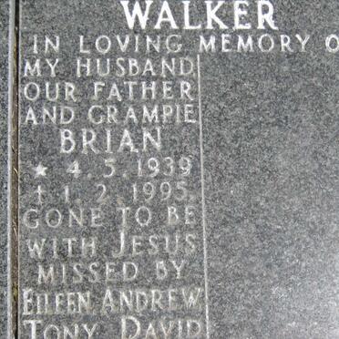 WALKER Brian 1939-1995