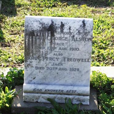 ALSTON Percy George -1910 :: TREDWELL John Percy -1928