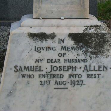 ALLEN Samuel Joseph -1927 