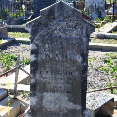 ALBINSON George -1902 &amp; Jane -1901 :: ALBINSON Infant child