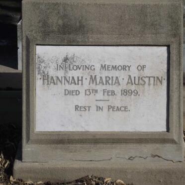 AUSTIN Hannah Maria -1899