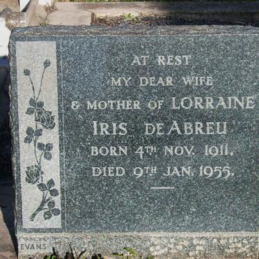 ABREAU Iris, de 1911-1955