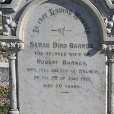 BARNES Sarah Bird -1912