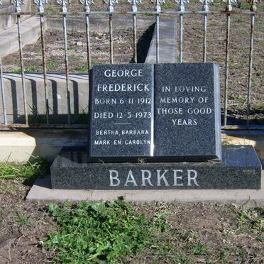 BARKER George Frederick 1912 - 1973