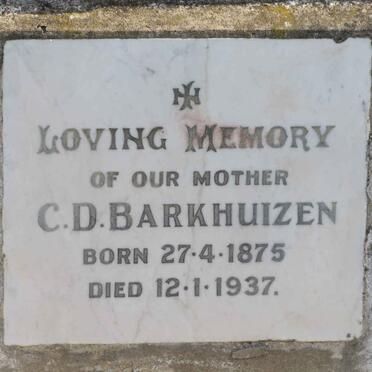 BARKHUIZEN C.D. 1875-1937