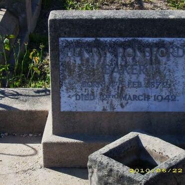 BAKER Henry Ponsford 1872-1942