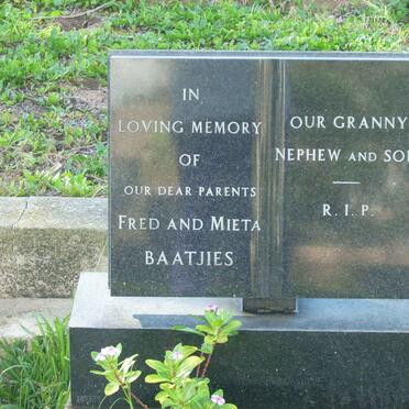 BAATJIES Fred &amp; Mieta