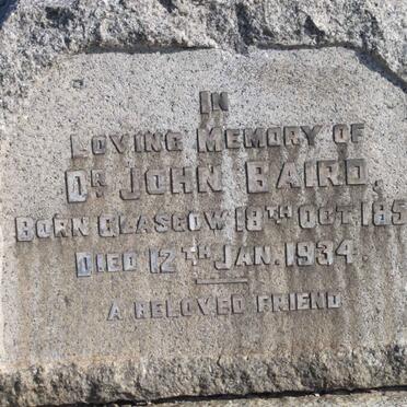 BAIRD  John 1852-1934