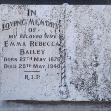 BAILEY Emma Rebecca 1876-1940