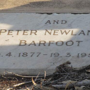 BARFOOT Peter Newlands 1877-1950
