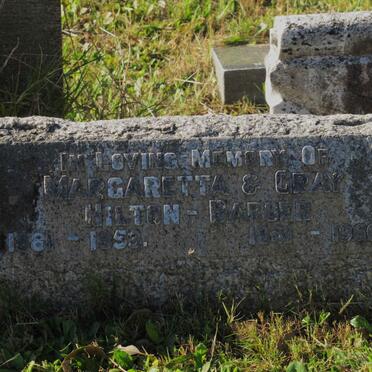 BARBER Gray, HILTON 1881-1966 &amp; Margaretta 1881-1953