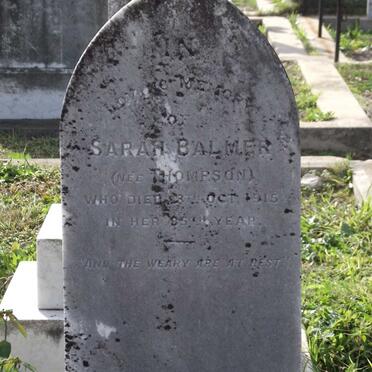 BALMER Sarah nee THOMPSON -1915