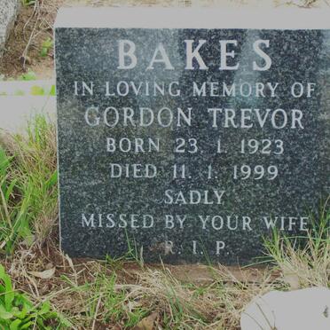 BAKES Gordon Trevor 1923-1999