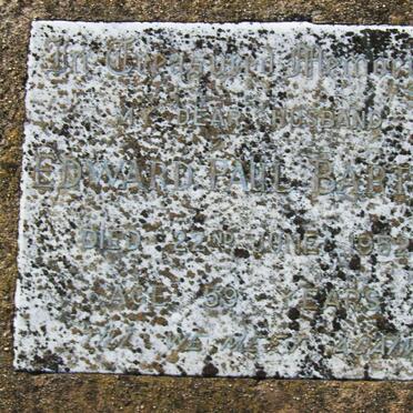 BARTLE Edward Paul -1952