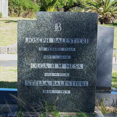 BALESTIERI Joseph 1883-1948 :: BALESTIERI Stella 1889-1979 :: MESK Olga H.M. 1914-1968