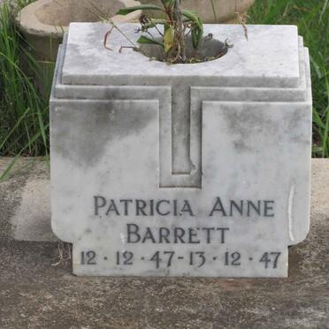 BARRETT Patricia Anne 1947-1947