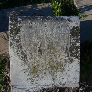 BARRY Andrew 1881-1934 :: BARRY Leonard 1915-1936