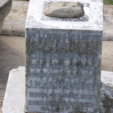 BARNES John Wray 1921-1921