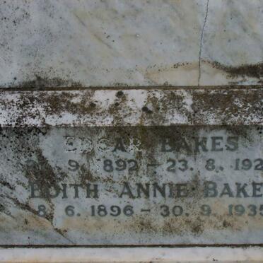 BAKES Edgar 1892-1927 :: BAKES Edith Annie 1896-1935
