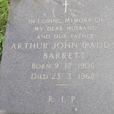 BARRETT Arthur John 1906-1968