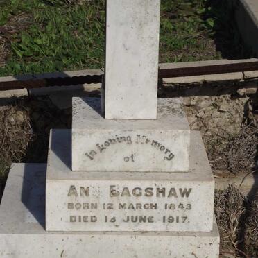 BAGSHAW Ann 1843-1917