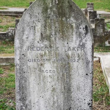 BAKER Frederick -1922