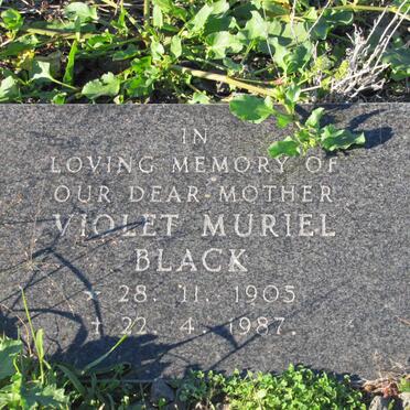 BLACK Violet Muriel 1905-1987